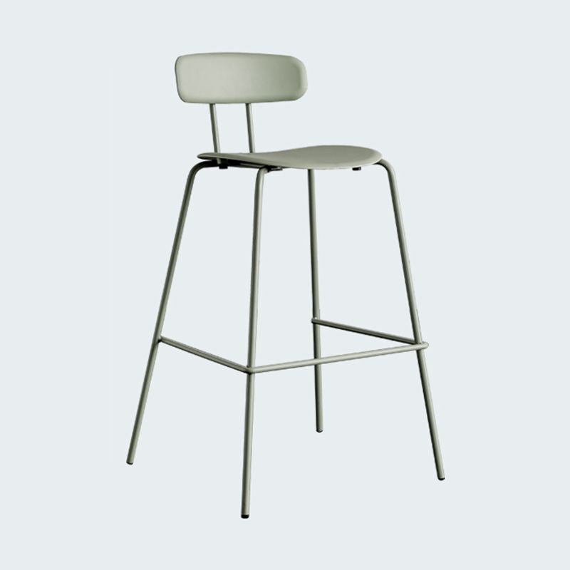 Modern Bar-stool Plastic Counter Bar Stool for Kitchen Bar with Metal Legs Clearhalo 'Bar Furniture' 'Bar Stools' 'bar_stools' 'furn' 'furn_bar_stools' 'Furniture' 'furniture_bar_stools' 'Kitchen & Dining Furniture' 1200x1200_26e3afb0-f82e-4d73-ac5d-3d30009e9bc8