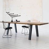 Rectangle 4 Legs Industrial Table Wood Color Fixed Table of Solid Wood Clearhalo ' dining_table' 'Dining Tables & Seating' 'Dining Tables' 'furn' 'furn_dining_table' 'Furniture' 'furniture_dining_table' 'Kitchen & Dining Furniture' 'kitchen&dining_furn' 'kitchen' 'kitchen_dining_table' 1200x1200_26e3f4af-c418-4b18-a5d1-b7bf717870f8