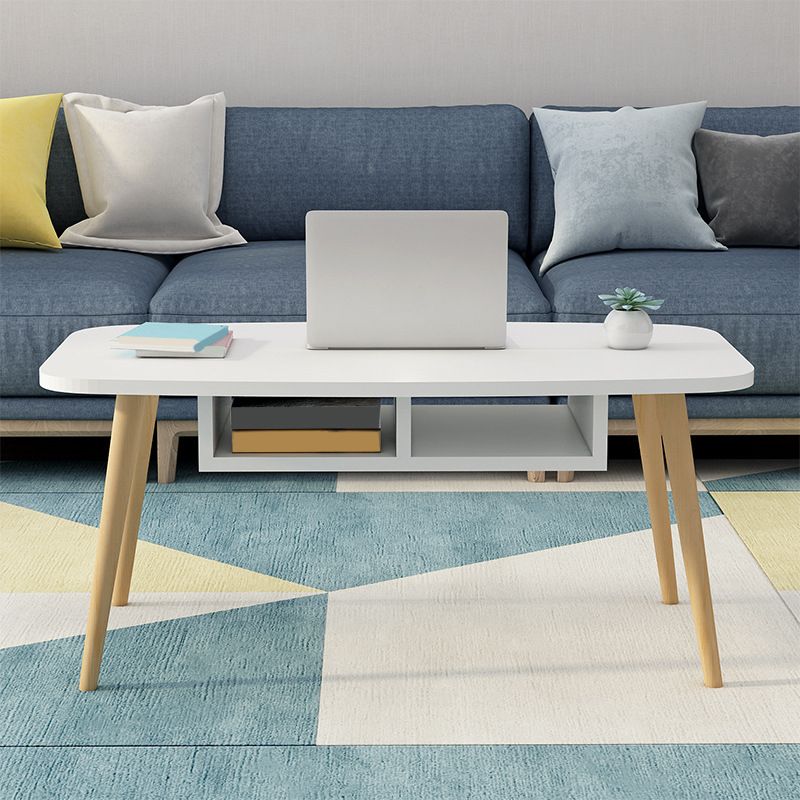 Modern Style Manufactured Wood Cocktail Table 4 Legs Coffee Table Clearhalo 'Coffee & Accent Tables' 'Coffee Tables' 'coffee_tables' 'furn' 'furn_coffee_tables' 'Furniture' 'Living Room Furniture' 1200x1200_26e40bf8-d40e-4d8b-ac3e-d86f2a3e51b8