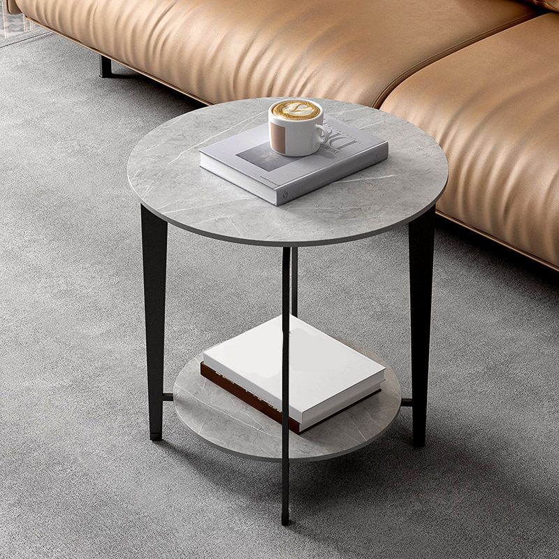 Mesa de acento de piedra de 21.65 "Table de noche de 2 años Night Table Mesa