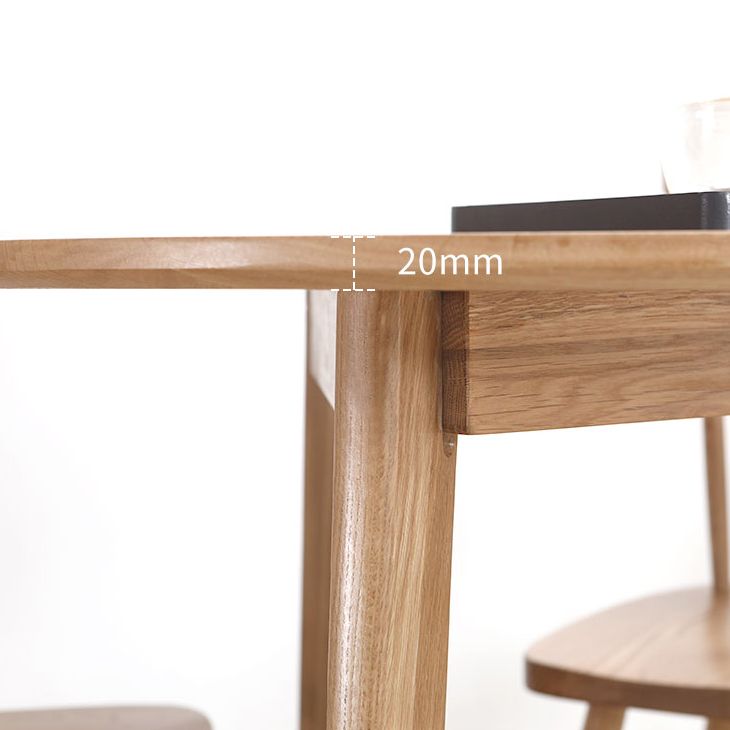 Round Tripod Base Dining Site Table Contemporary Dinette Table with Solid Wood Clearhalo ' dining_table' 'Dining Tables & Seating' 'Dining Tables' 'furn' 'furn_dining_table' 'Furniture' 'furniture_dining_table' 'Kitchen & Dining Furniture' 'kitchen&dining_furn' 'kitchen' 'kitchen_dining_table' 1200x1200_26e5f189-5765-4176-9a97-0a5d695191cb