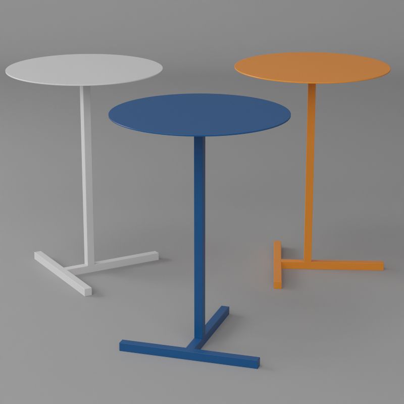 Mid-Century Round Side End Table Pedestal End Table for Living Room Clearhalo 'Coffee & Accent Tables' 'End & Side Tables' 'end_side_tables' 'furn' 'furn_end_side_tables' 'Furniture' 'Living Room Furniture' 1200x1200_26e6c6fc-44fa-4678-a695-097159546104