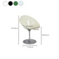 Modern Rotatable Backrest Acrylic Chair with Metal Base for Cafe