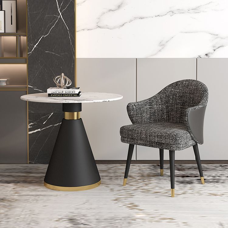 Scandinavian Sintered Stone Dining Set with Pedestal Base Dining Furniture for Home Use Clearhalo 'Dining Room Sets' 'Dining Tables & Seating' 'dining_room_set' 'furn' 'furn_dining_room_set' 'Furniture' 'furniture_dining_room_set' 'Kitchen & Dining Furniture' 'kitchen&dining_furn' 'kitchen' 1200x1200_26e99954-9128-4399-af47-e5724cc46f3d