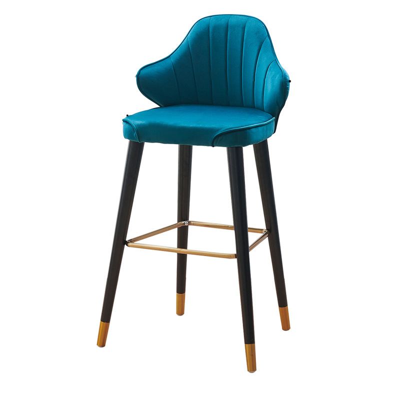 Glam Upholstered Counter Height Stool Adjustable Height Bar Stool Clearhalo 'Bar Furniture' 'Bar Stools' 'bar_stools' 'furn' 'furn_bar_stools' 'Furniture' 'Kitchen & Dining Furniture' 1200x1200_26e9f77f-d3fe-40c6-854b-2c83ecdc7f5a