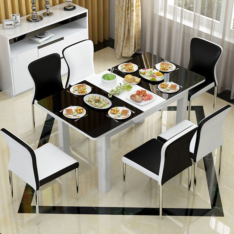Modern Style Dining Chairs Armless Side Chair with Metal Legs for Kitchen Clearhalo ' kitchen&dining_furn' 'Dining Chairs' 'Dining Tables & Seating' 'dining_chair' 'furn' 'furn_dining_chair' 'Furniture' 'furniture_dining_chair' 'Kitchen & Dining Furniture' 'kitchen' 1200x1200_26ea1f6c-7cb1-45c1-9dc2-e97ecfb680a4
