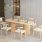 Contemporary Solid Wood Dining Table Oval Dining Table for Home Use Clearhalo 'Dining Tables & Seating' 'Dining Tables' 'dining_table' 'furn' 'furn_dining_table' 'Furniture' 'Kitchen & Dining Furniture' 1200x1200_26ea28f0-711d-4a91-895d-f45262283e84
