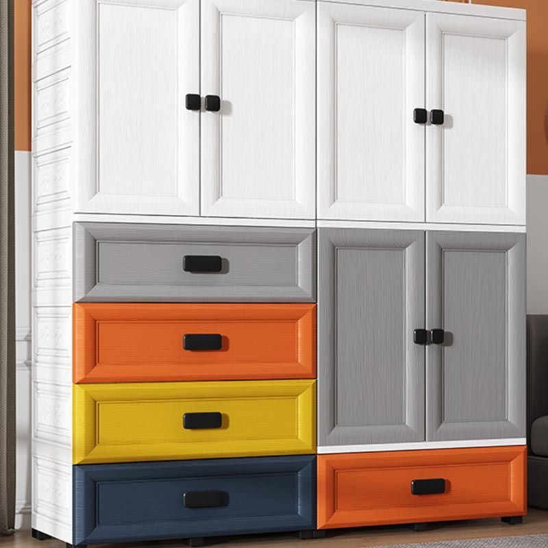 Modern Style Bathroom Wardrobe Plastic Wardrobe Closet with Legs Clearhalo 'Armoires & Wardrobes' 'armoires_wardrobes' 'Bedroom Furniture' 'furn' 'furn_armoires_wardrobes' 'Furniture' 1200x1200_26ecb8a2-6b72-4580-902e-736f1bae4f71