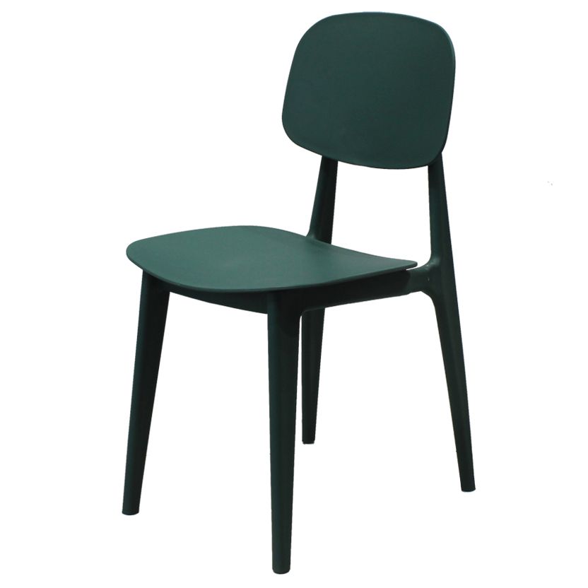 Scandinavian Stackable Dining Side Chair Plastic Armless Dining Chairs