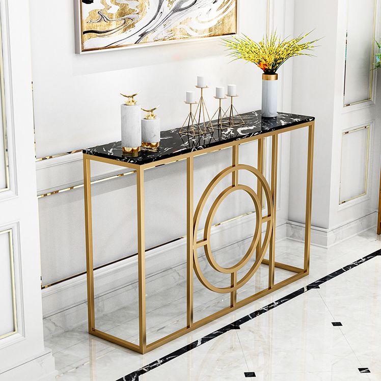 Glam Console Accent Table Antique Finish Rectangle Console Sofa Table