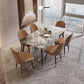 Traditional Luxury Dining Table Rectangle Sintered Stone Table with 4 Legs Clearhalo 'Dining Tables & Seating' 'Dining Tables' 'dining_table' 'furn' 'furn_dining_table' 'Furniture' 'Kitchen & Dining Furniture' 1200x1200_26f0cb45-2f79-42aa-8ce3-0a24b7506791
