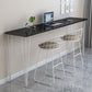 Industrial Style Rectangle Wood Top Counter Table 42-inch Height Modern Bar Table Clearhalo 'Bar Furniture' 'Bar Tables' 'bar_tables' 'furn' 'furn_bar_tables' 'Furniture' 'furniture_bar_tables' 'Kitchen & Dining Furniture' 1200x1200_26f0ce63-c41b-4814-ae66-e7186988f86d