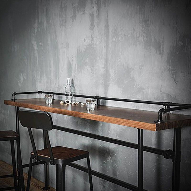 Rectangle Wood Top Counter Table 42-inch Height Industrial Style Bar Table Clearhalo 'Bar Furniture' 'Bar Tables' 'bar_tables' 'furn' 'furn_bar_tables' 'Furniture' 'furniture_bar_tables' 'Kitchen & Dining Furniture' 'kitchen&dining_furn' 'kitchen' 1200x1200_26f3478a-7582-4b57-b44d-bb5fe35af32a