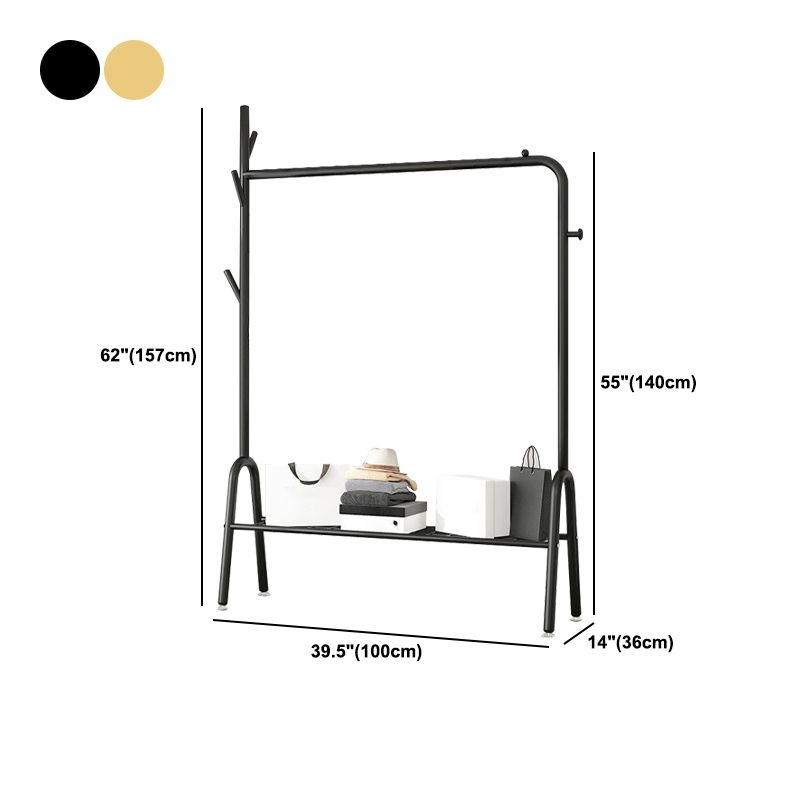 Fancy Hall Tree Hermoso árbol de entrada de metal con estante de almacenamiento de ganchos
