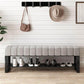 Metal Entryway Bench Modern Seating Bench with Shoe Storage , 13.65-inch W Clearhalo 'Benches' 'Chairs & Seating' 'furn' 'furn_benches' 'Furniture' 'Living Room Furniture' 1200x1200_26f95c72-a1f0-4088-be32-02e706310a95