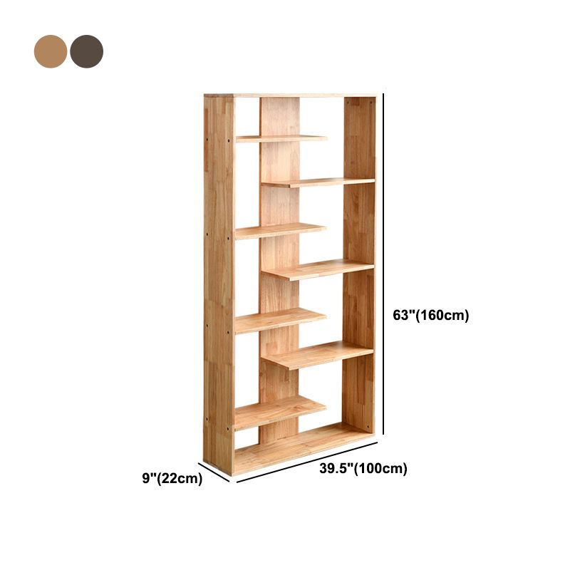 Open Back Bookshelf Scandinavian Style Solid Wood Bookcase for Study Room Office Clearhalo 'Bookcases' 'furn' 'furn_bookcases' 'Furniture' 'furniture_bookcases' 'kitchen' 'kitchen_bookcases' 'Living Room Furniture' 'Office Furniture' 1200x1200_26fa5161-e94e-402b-bc15-a447216fd3d4