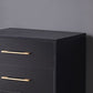 White / Black Storage Chest 16" W Vertical Lingerie Chest for Bedroom