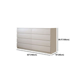 16" D White Wooden Dresser Modern Style Multi Drawers Storage Chest Clearhalo 'Bedroom Furniture' 'Dressers & Chests' 'dressers_chests' 'furn' 'furn_dressers_chests' 'Furniture' 1200x1200_26fec124-6894-4af6-bbff-9e424f647e84