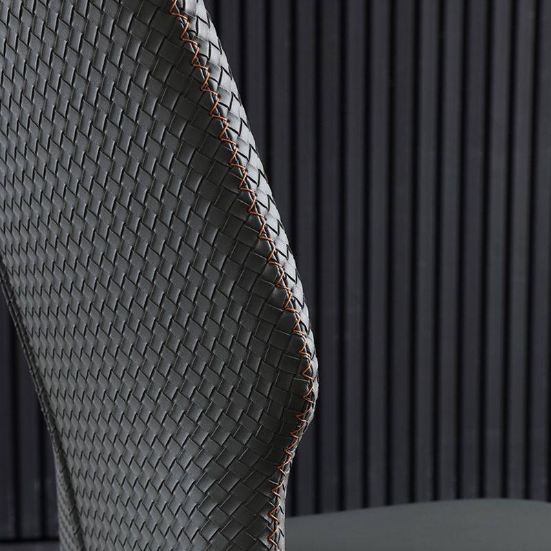 Chaises latérales sans bras de style industriel avec des jambes en métal pour la cuisine