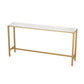 Glam Rectangle Bar Counter Table Faux Marble Bar Counter Table with Metal Legs Clearhalo 'Bar Furniture' 'Bar Tables' 'bar_tables' 'furn' 'furn_bar_tables' 'Furniture' 'Kitchen & Dining Furniture' 1200x1200_26ffdac6-63cb-4126-b181-134e8b2221a7