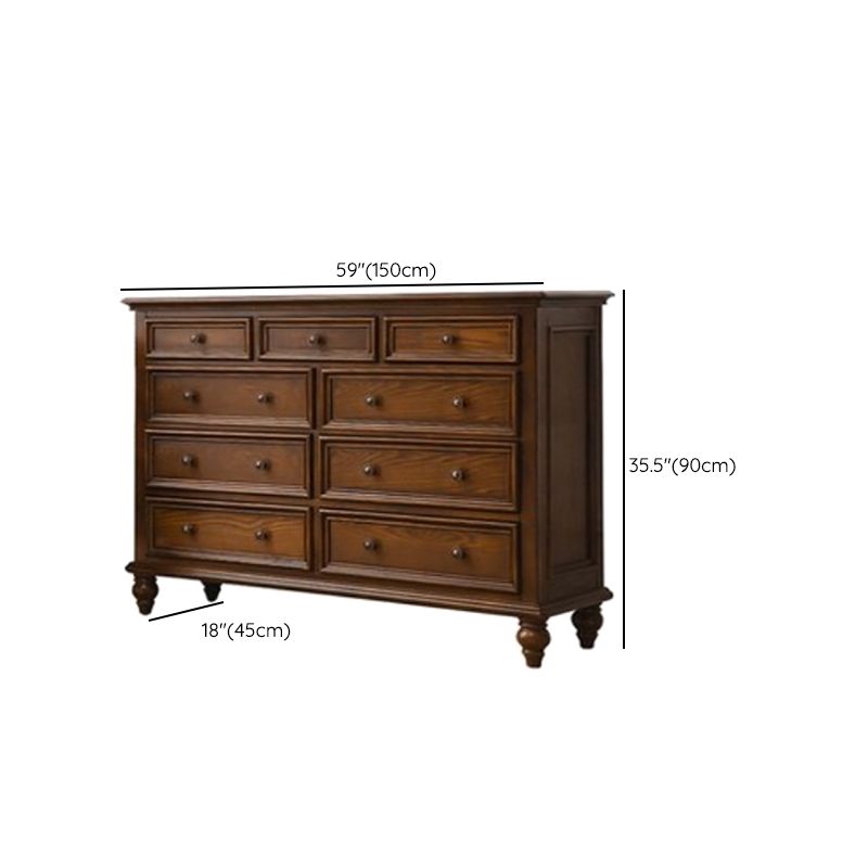 Solid Wood Storage Chest Dresser Brown Storage Chest with Drawers Clearhalo 'Bedroom Furniture' 'Dressers & Chests' 'dressers_chests' 'furn' 'furn_dressers_chests' 'Furniture' 1200x1200_2700e296-28b5-444b-9384-84f3035b8031