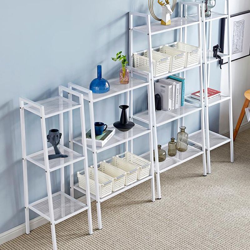 Modern Metal Ladder Bookshelf Vertical Open Bookshelf for Living Room Clearhalo 'Bookcases' 'furn' 'furn_bookcases' 'Furniture' 'furniture_bookcases' 'Office Furniture' 1200x1200_2700fec8-fcee-428c-a20c-7eefa2fddda6
