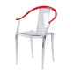 Slat Back Dining Side Chair Contemporary Plastic Dining Arm Chair Clearhalo 'Dining Chairs' 'Dining Tables & Seating' 'dining_chair' 'furn' 'furn_dining_chair' 'Furniture' 'Kitchen & Dining Furniture' 1200x1200_27017275-1e16-4e0a-aa9b-006041550af4