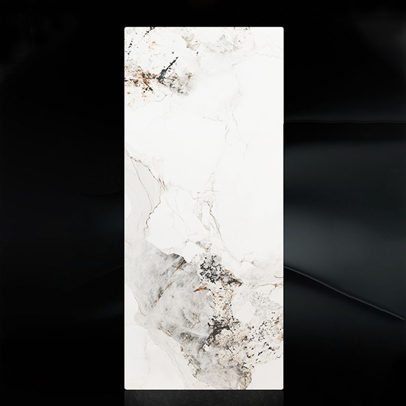 Bureau en pierre incurvé Glam Style Metal Writing Bureau pour le bureau