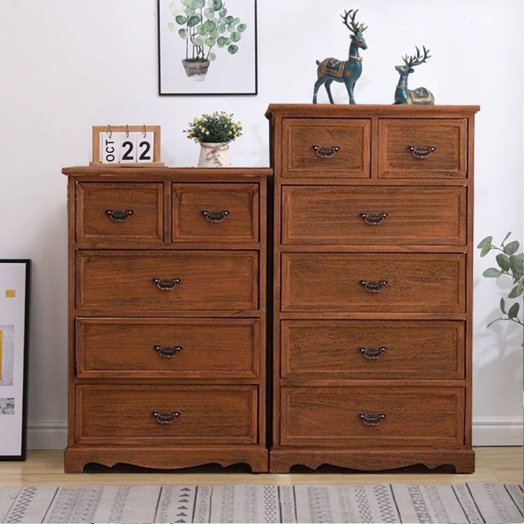 Coastal Storage Chest Solid Wood Dresser with 6/5 Drawers , 11.7 Inch W Clearhalo 'Bedroom Furniture' 'Dressers & Chests' 'dressers_chests' 'furn' 'furn_dressers_chests' 'Furniture' 1200x1200_2704fd91-2bf8-4916-9a9a-9b02f297a528