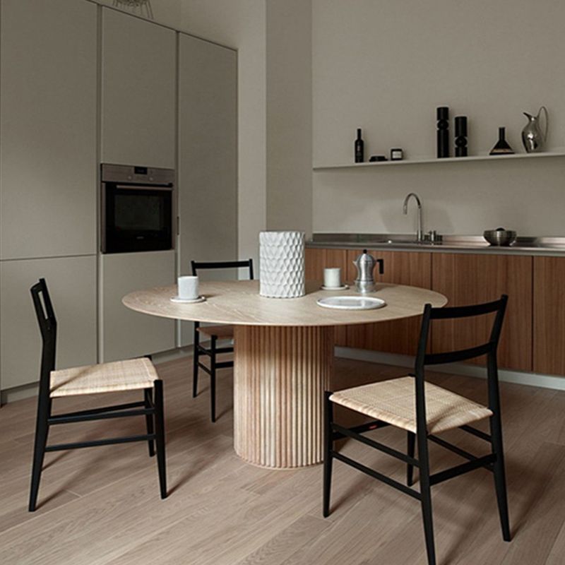 Solid Wood Dining Table Round Modern Pedestal Dining Table for Home Use Clearhalo ' dining_table' 'Dining Tables & Seating' 'Dining Tables' 'furn' 'furn_dining_table' 'Furniture' 'furniture_dining_table' 'Kitchen & Dining Furniture' 'kitchen&dining_furn' 'kitchen' 'kitchen_dining_table' 1200x1200_2705ad7d-f227-46f5-96c8-b6adbbae7fbb