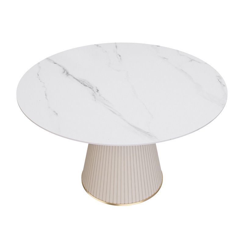 Moderne ronde sinters stenen tafel set 1/2/5 stukken eetgelegenheid set