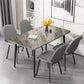 Rectangular Modern Style Sintered Stone Dining Table Dining Furniture with 4 Legs Metallic Base Clearhalo ' dining_table' 'Dining Tables & Seating' 'Dining Tables' 'furn' 'furn_dining_table' 'Furniture' 'furniture_dining_table' 'Kitchen & Dining Furniture' 'kitchen&dining_furn' 'kitchen' 'kitchen_dining_table' 1200x1200_2707d32e-987e-439d-8ba2-1055781014b4