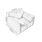 Beach Tight Back Standard Sofa 29.53"High Pillow Top Arm Sofa, Black Clearhalo 'furn' 'furn_sofas' 'Furniture' 'furniture_sofas' 'Living Room Furniture' 'Sofa' 'sofas' 1200x1200_270b3844-2e9b-400e-87a0-6293ceb71933