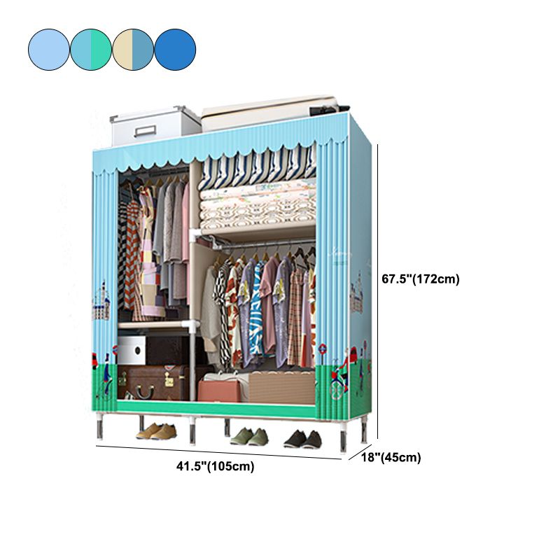 Armoire à cadre en métal Armoire de style contemporain garde-robe