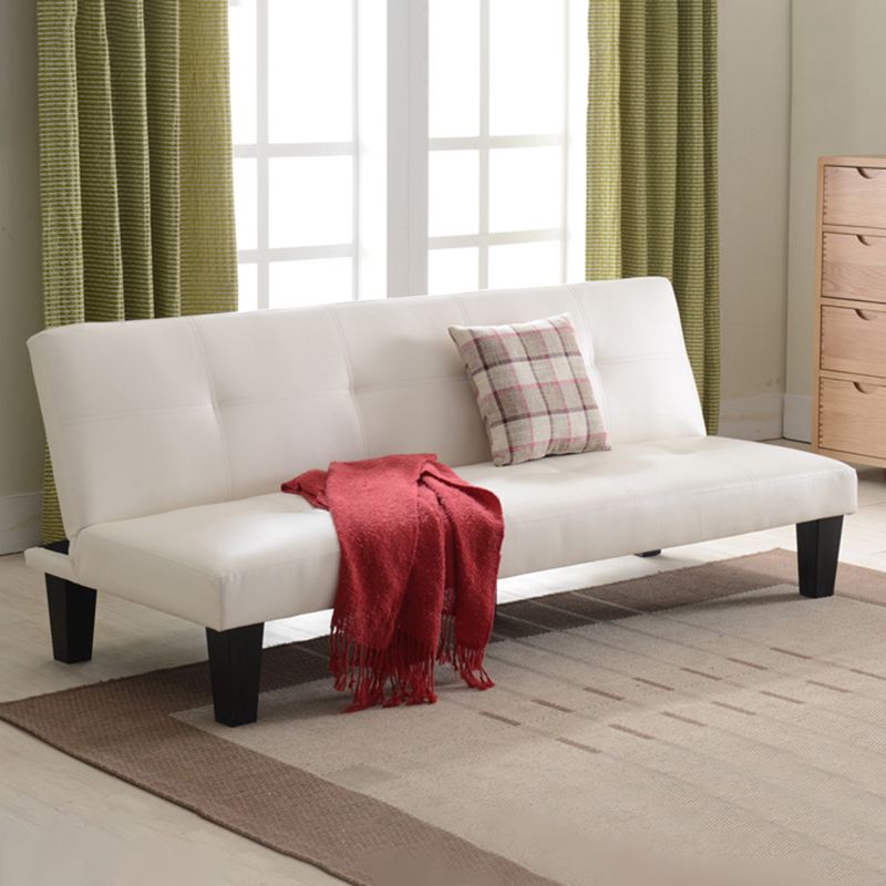 Modern Biscuit Back Faux Leather Sofa with Foldable and Wear-resisting Clearhalo 'furn' 'furn_sofas' 'Furniture' 'furniture_sofas' 'kitchen' 'kitchen_sofas' 'Living Room Furniture' 'Sofa' 'sofas' 1200x1200_270d4dfc-536e-4c95-ad80-17caf14c9576