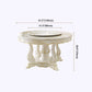 Victorian Style Round Dining Table Rubberwood Solid Wood Pedestal Table for Dining Room Clearhalo ' dining_table' 'Dining Tables & Seating' 'Dining Tables' 'furn' 'furn_dining_table' 'Furniture' 'furniture_dining_table' 'Kitchen & Dining Furniture' 'kitchen&dining_furn' 'kitchen' 'kitchen_dining_table' 1200x1200_270e1885-bd9d-455a-b847-86a6c11d7976