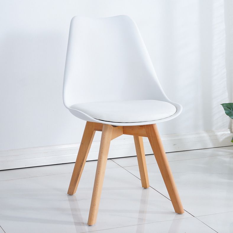 Glam Style Dining Room Wooden Side Chair Matte Finish Solid Back Dining Chair Clearhalo ' kitchen&dining_furn' 'Dining Chairs' 'Dining Tables & Seating' 'dining_chair' 'Furniture' 'furniture_dining_chair' 'Kitchen & Dining Furniture' 'kitchen' 1200x1200_270ec6cc-728a-498e-adc1-f74fece1b1c0