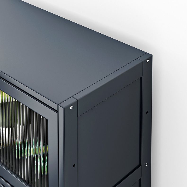 Contemporary Black Buffet Server Bamboo Dining Server for Kitchen Clearhalo 'buffet_sideboard' 'Buffets & Sideboards' 'furn' 'furn_buffet_sideboard' 'Furniture' 'Kitchen & Dining Furniture' 1200x1200_270fbdbd-2d8b-414c-a52b-6b51cb53b310