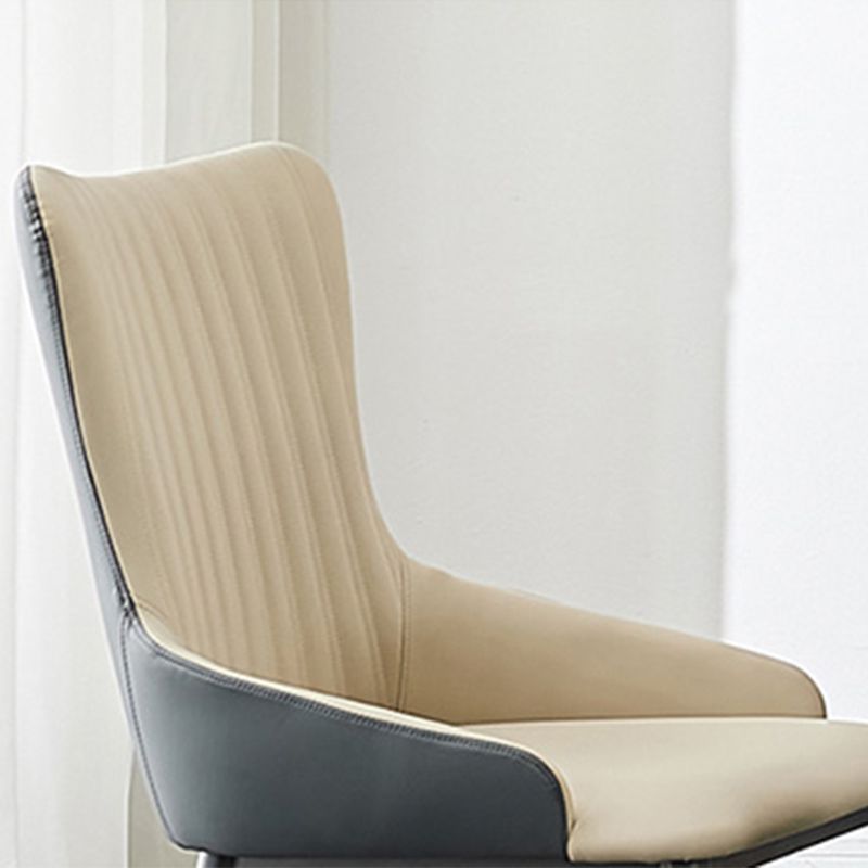 Industrial Arm Chair Solid Back Metal Dining Room Chair for Dining Room Clearhalo 'Dining Chairs' 'Dining Tables & Seating' 'dining_chair' 'furn' 'furn_dining_chair' 'Furniture' 'Kitchen & Dining Furniture' 1200x1200_271082da-d6f8-4bd6-90dc-b6453c49dfd6