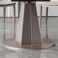 Stone Top Dining Table Round Dining Table with Pedestal Base
