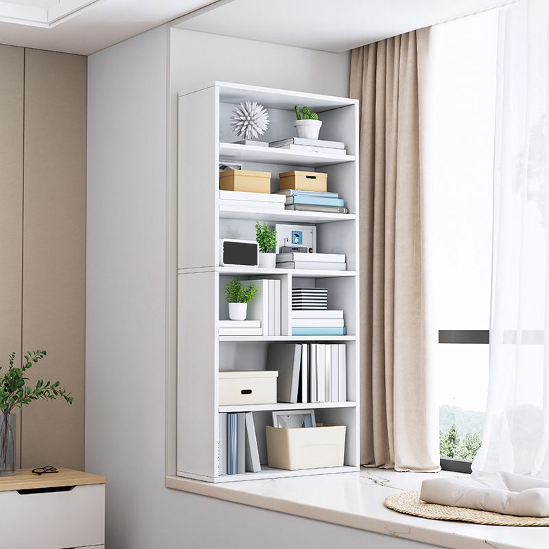 Libreria moderna in legno ingegnerizzato libreria verticale standard in bruncio