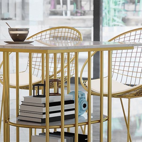 Rectangle White Dining Table Traditional Luxury Table with Gold Frame for Dining Room Clearhalo 'Dining Tables & Seating' 'Dining Tables' 'dining_table' 'furn' 'furn_dining_table' 'Furniture' 'furniture_dining_table' 'Kitchen & Dining Furniture' 'kitchen' 'kitchen_dining_table' 1200x1200_2713e58d-edf9-401d-9848-d88848b16ff8