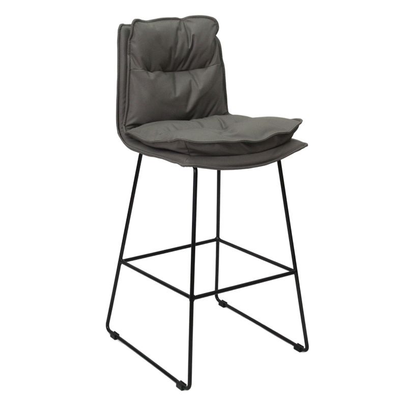 Metal Contemporary Kitchen Dining Room Armless Stool Low Back Bar Stool Clearhalo 'Bar Furniture' 'Bar Stools' 'bar_stools' 'Furniture' 'furniture_bar_stools' 'Kitchen & Dining Furniture' 1200x1200_27141266-bb88-4ab6-af14-7d0937eb40cb