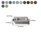 Contemporary Square Arm Slipcovered with Storage Cotton Seating