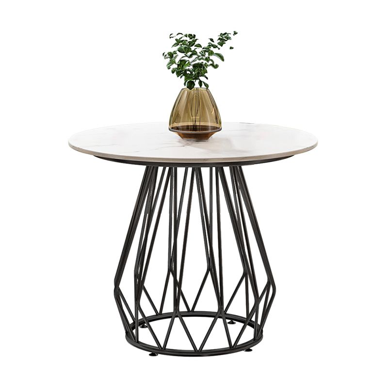 Round Sintered Stone Dining Table Traditional Luxury Dining Table for Dining Room Clearhalo ' dining_table' 'Dining Tables & Seating' 'Dining Tables' 'furn' 'furn_dining_table' 'Furniture' 'furniture_dining_table' 'Kitchen & Dining Furniture' 'kitchen&dining_furn' 'kitchen' 'kitchen_dining_table' 1200x1200_27152709-4ec6-43bb-870e-7497e6100fcb