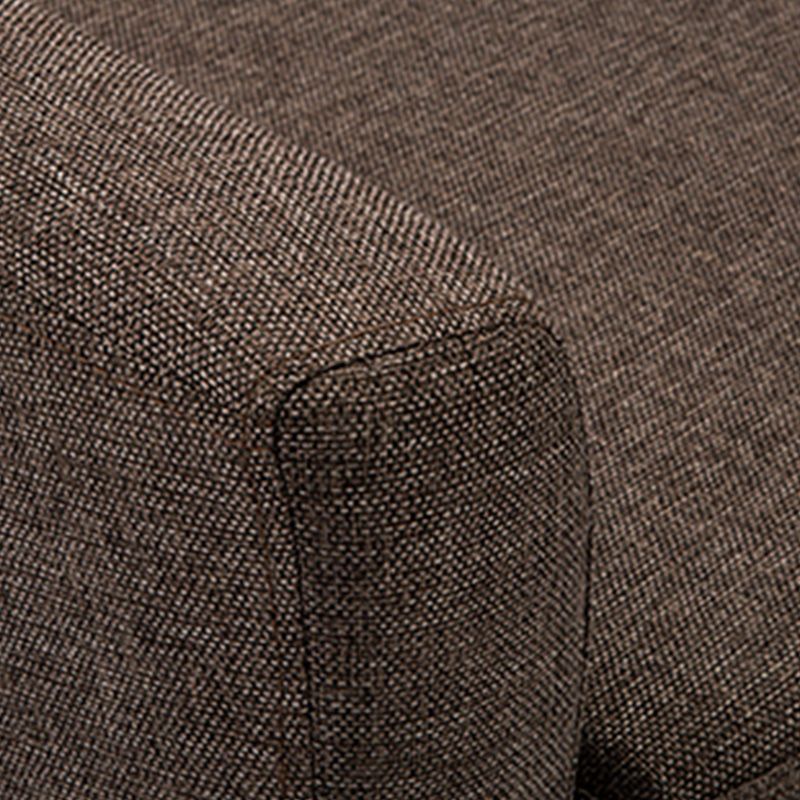 26.77" L x 27.55" W x 32.67" H Linen Barrel Accent Chair Sloped Arms Barrel Chair Clearhalo 'Accent Chairs' 'accent_chairs' 'Chairs & Seating' 'furn' 'furn_accent_chairs' 'Furniture' 'furniture_accent_chairs' 'Living Room Furniture' 1200x1200_2715966e-db2d-432b-96ca-0c9444f8b2fa