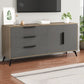 Console TV in legno contemporanea da 16 "D Wooden Console chiusa TV stand con 3-cassetto