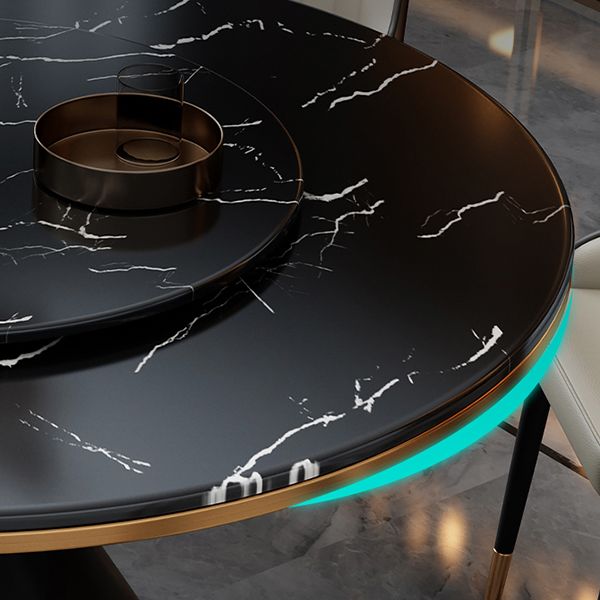 Glam Standard Marble Dining Table Round Shape Kitchen Dining Table with Pedestal Base Clearhalo ' dining_table' 'Dining Tables & Seating' 'Dining Tables' 'furn' 'furn_dining_table' 'Furniture' 'furniture_dining_table' 'Kitchen & Dining Furniture' 'kitchen&dining_furn' 'kitchen' 'kitchen_dining_table' 1200x1200_27167ab9-bc8f-4464-ae99-82e35a51776b