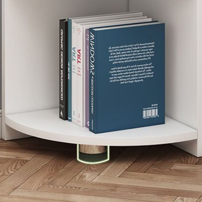 70.9" Tall Corner Triangle Cabinet Contemporary 6 - Shelf Simple Cabinet Clearhalo 'Cabinets & Chests' 'cabinets_chests' 'furn' 'furn_cabinets_chests' 'Furniture' 'Living Room Furniture' 1200x1200_2716e6fe-98dd-4cd3-87f5-58835967c6a4