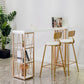 Glam Wood Bar Table Set 1/2/3 Pieces Rectangular Counter Set for Home Clearhalo 'Bar Furniture' 'furn' 'furn_home_bar_bar_sets' 'Furniture' 'Home Bars & Bar Sets' 'home_bar_bar_sets' 'Kitchen & Dining Furniture' 1200x1200_2718861f-cd88-43fa-9af3-336e5ceea0d9